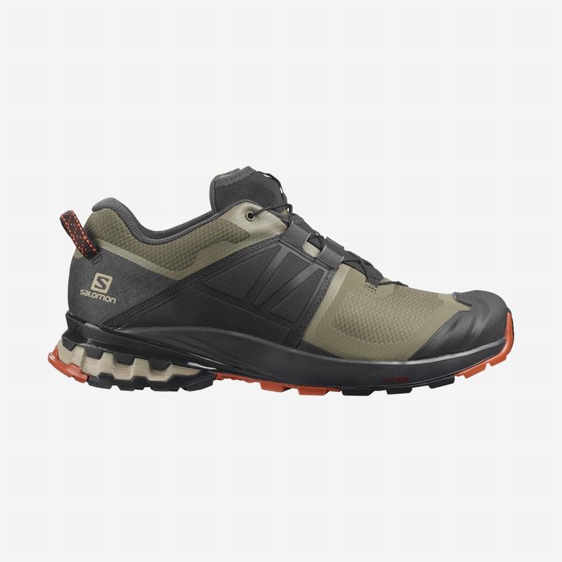 Salomon Singapore Mens Trail Running Shoes - XA WILD Olive/Black | 19476-JNYM